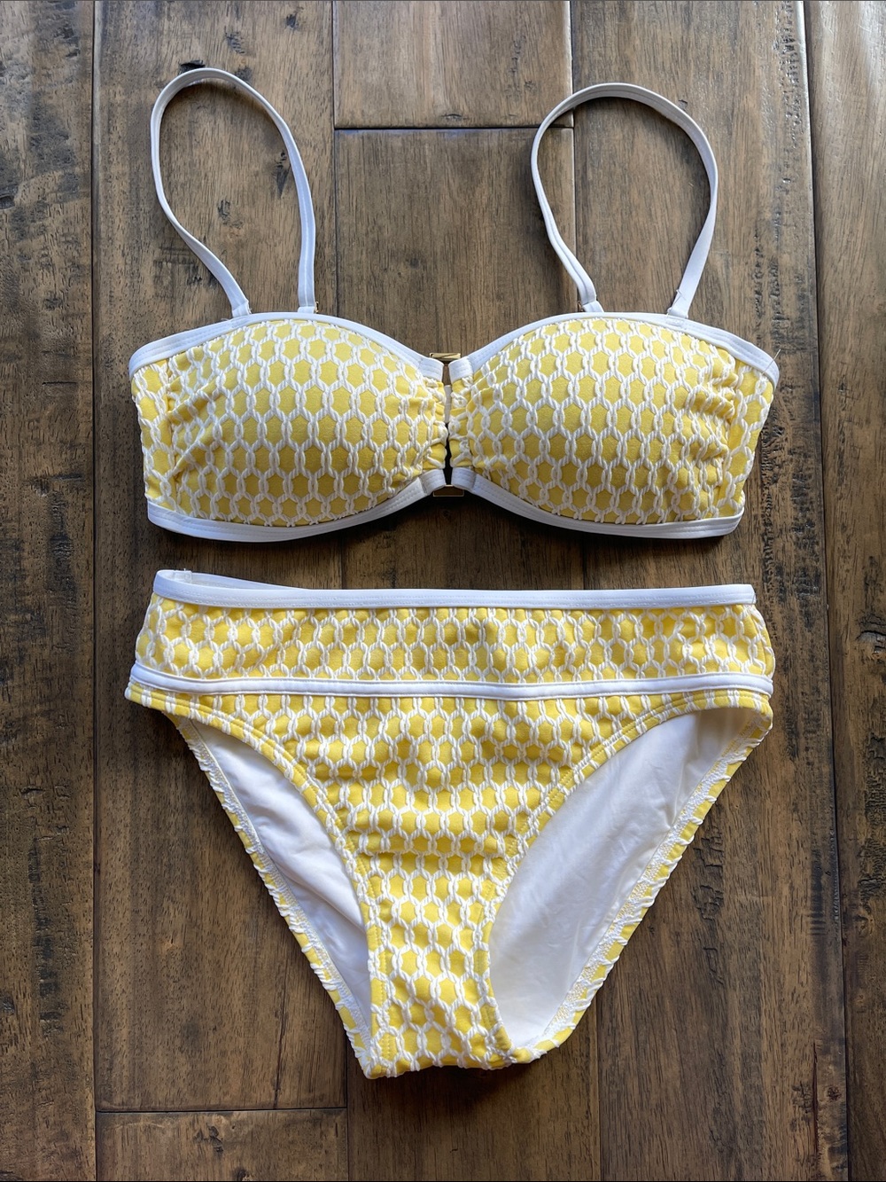 La Blanca Yellow Patterned Two-Piece Bikini
